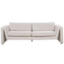 Sofa 3 Seater MAUNU Velvet Light Beige