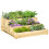 Outsunny Jardinera Marrón 93 x 93 x 35 cm 1