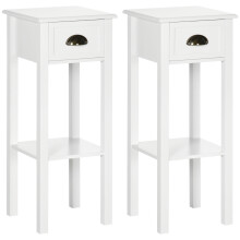 Mesas Auxiliare Blanco 30 x 30 x 75 cm