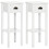 Homcom Mesas Auxiliare Blanco 30 x 30 x 75 cm 1