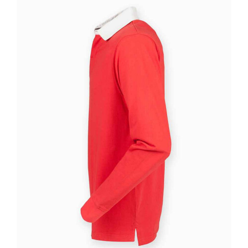 (M, Red) Front Row Mens Premium Rugby Shirt 2