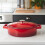 Cooks Professional Cooks Professional 28cm Shallow Cast Iron Casserole | Graduated Red 2