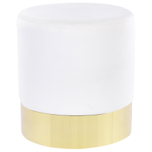 Pouffe SOPHIA Velvet White