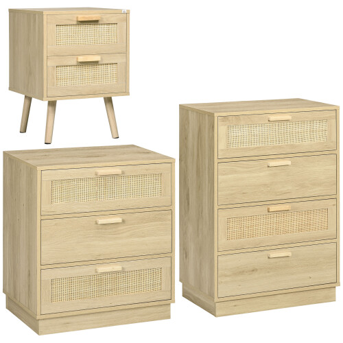 Homcom Conjunto para Hogar Marrón 60 x 38 x 88.5 cm