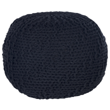 Pouffe PRIENE Cotton Black
