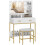 Homcom Tocador de Maquillaje Blanco 80 x 40 x 138 cm 1