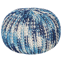 Pouffe CONRAD Cotton Blue