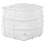 Beliani Pouffe HARNAI Cotton White 1