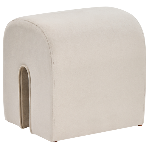 Beliani Pouffe MODOC Velvet Beige