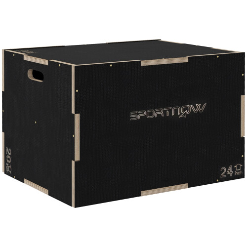 Cajón Pliométrico Negro 76 x 61 x 51 cm