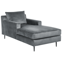 Chaise Longue GUERET Velvet Grey