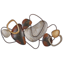 Wall Decor COBALT 50 cm Metal Brown