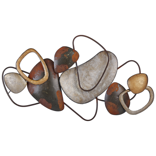Beliani Wall Decor COBALT 50 cm Metal Brown