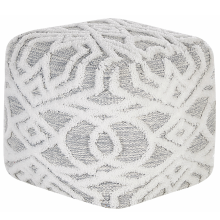 Pouffe BHILWARA Cotton Grey
