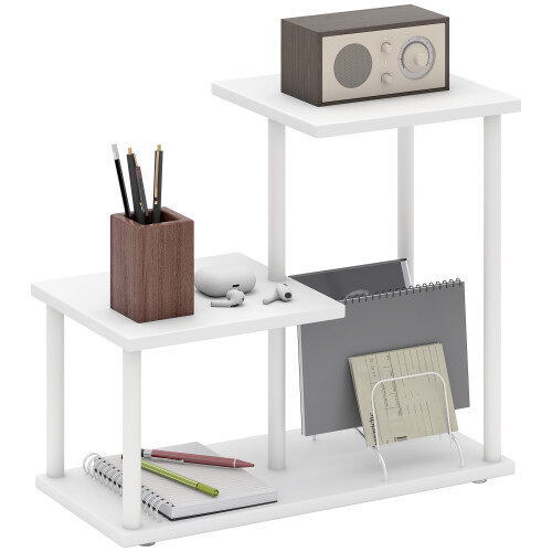 Homcom Estantería de Almacenaje Blanco 40 x 20 x 34.5 cm