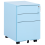 Beliani Storage Unit CAMI Metal Light Blue 1
