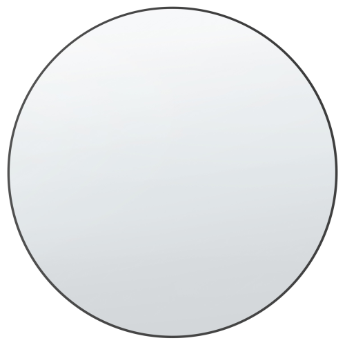 Beliani Wall Mirror ANNEMASSE 80 cm 80 cm Metal Black