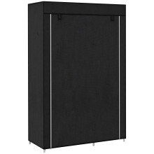 Armario de Tela Negro 103 x 43 x 162.5 cm
