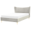 Beliani Bed Velvet CHALEIX 140 x 200 cm (EU Double) Light Grey 1