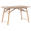 Beliani Garden Dining Table Folding MOLISE 120 cm 69 cm Bamboo Light Brown 1