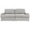 Beliani Sofa 3 Seater ALLA Fabric Light Grey 1