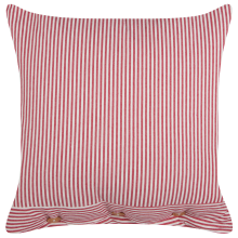 Throw Cushion AALITA 45 x 45 cm Cotton Red Striped