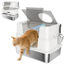 Arenero para Gato Gris 60.2 x 40.2 x 44.5 cm