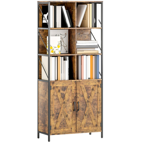 Homcom Librería Marrón 75 x 34 x 172 cm