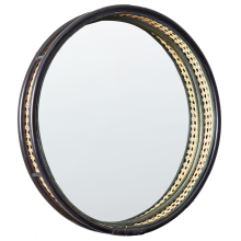 Wall Mirror DAKSA 60 cm 60 cm Rattan Black