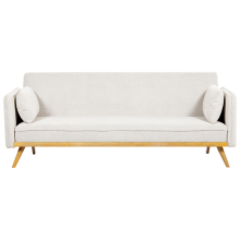 Sofa Bed 3 Seater ASAA Fabric Off-White