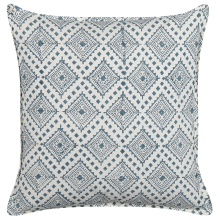 Throw Cushion CORDATA 45 x 45 cm Cotton Blue Oriental Pattern