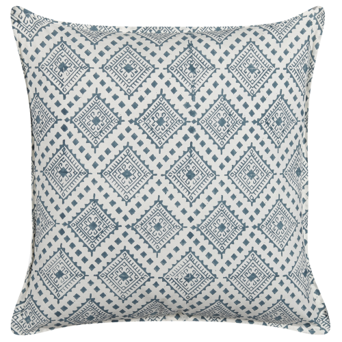 Beliani Throw Cushion CORDATA 45 x 45 cm Cotton Blue Oriental Pattern