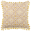 Beliani Throw Cushion LYCROIS 45 x 45 cm Cotton Yellow Floral Pattern 1