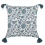 Beliani Throw Cushion RUMEX 45 x 45 cm Cotton Blue Floral Pattern 1