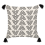 Beliani Throw Cushion MAYS 45 x 45 cm Cotton White Geometric Pattern 1