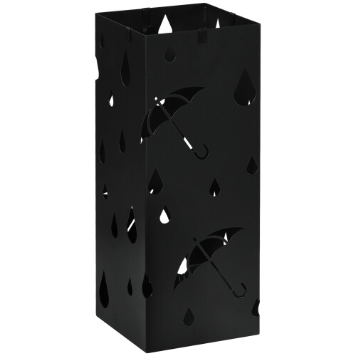 Homcom Paragüero Negro 15.5 x 15.5 x 40 cm