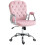Vinsetto Silla de Escritorio Rosa 59.5 x 60.5 x 103 cm 1