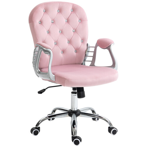 Vinsetto Silla de Escritorio Rosa 59.5 x 60.5 x 103 cm