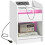 Homcom Mesita de Noche Blanco 40 x 40 x 58 cm 1