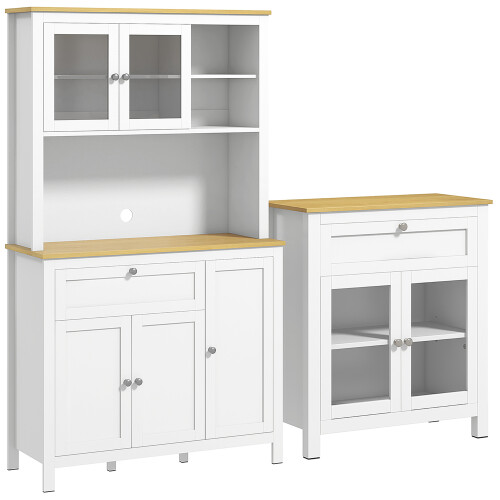 Homcom Alacena de Cocina Blanco 100 x 40 x 180 cm
