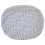 Beliani Pouffe PRIENE Cotton Light Grey 1