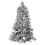 Beliani Artificial Snowy Christmas Tree BASSIE 240 cm White 1