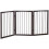 PawHut Barrera de Seguridad Marrón 160 x 1.2 x 76 cm 1