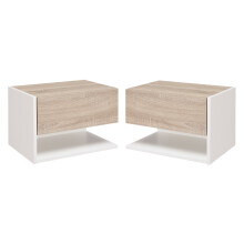 Set 2 Mesitas Noche Bicolor 46 x 30 x 30 cm