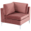 Beliani Corner Seat EVJA Velvet Pink 1