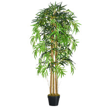 Planta de Bambú Artificial Verde 18 x 18 x 150 cm