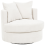 Beliani Swivel Armchair DALBY Fabric Light Beige 1