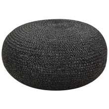 Pouffe TIFELT Jute Black
