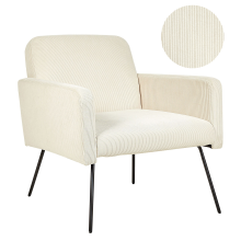 Armchair NARKEN Corduroy Light Beige