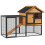 PawHut Conejera de Exterior Multicolor 122 x 63 x 92cm 1